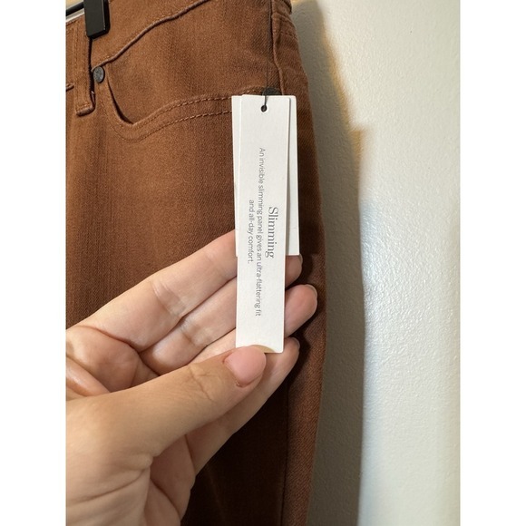 TALBOTS Slim Ankle Jeans Women's Size 16‎ Dark Walnut Brown NWT - Picture 3 of 7